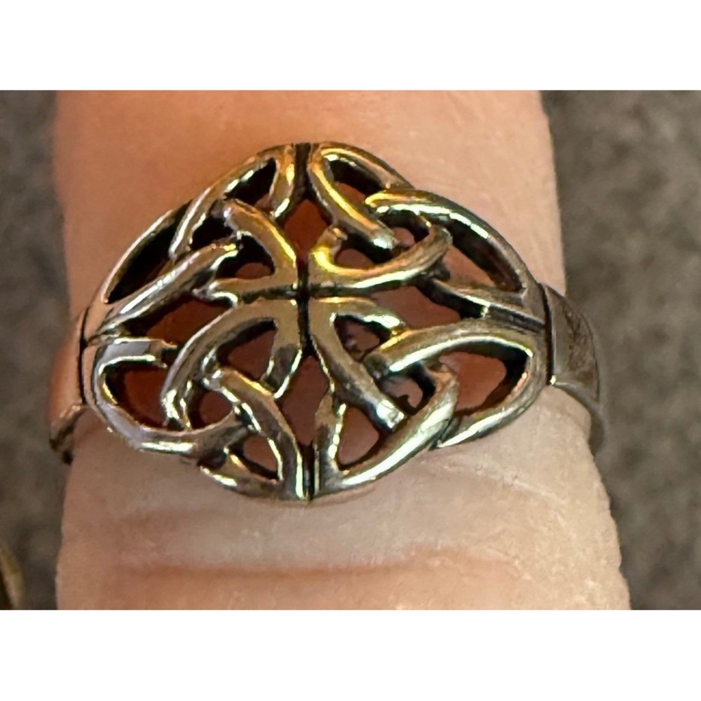 925 Sterling Silver Celtic Openwork Knot Toe Ring | Adjustable Irish